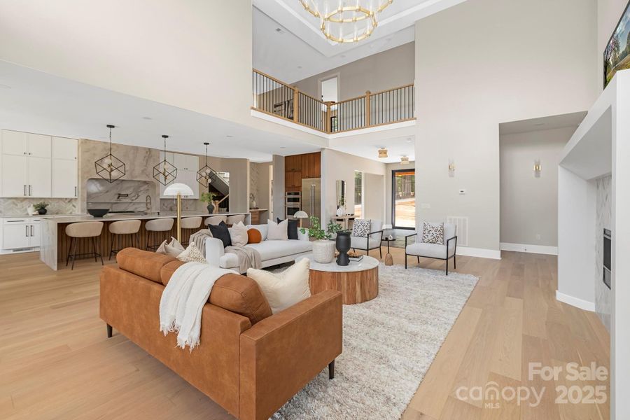 Furnished interior view inside a new home in , Weddington (Image 13).