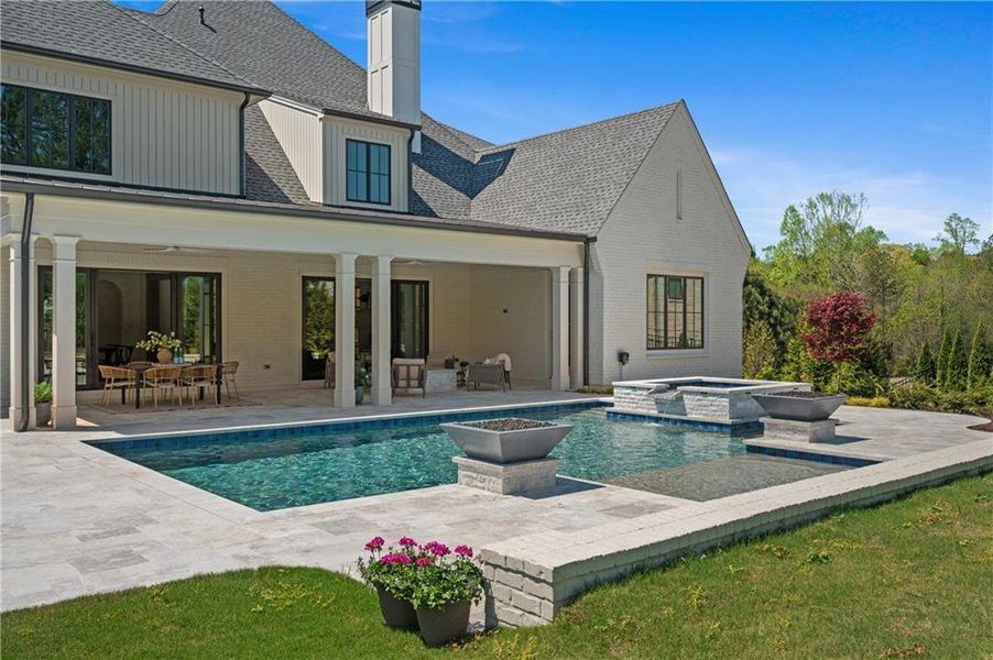 Exterior details and patio area of a home in , Milton (Image 22).