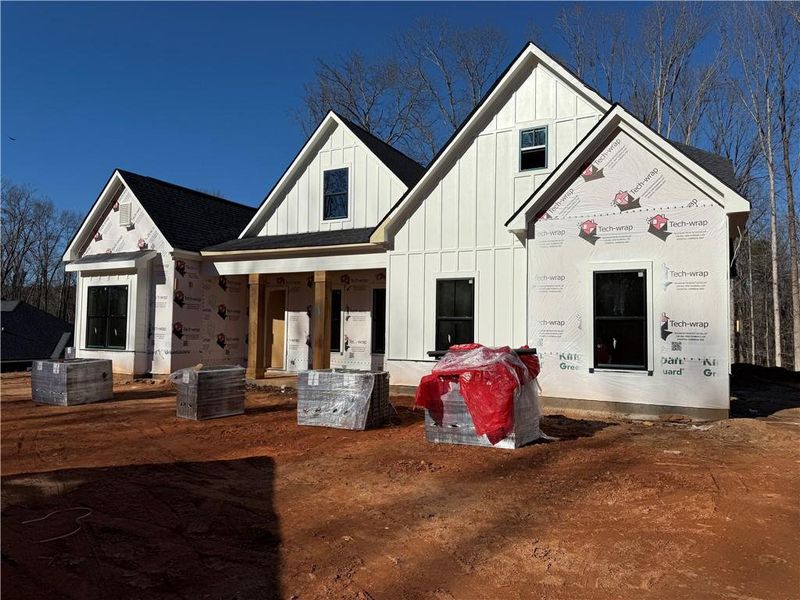 In-progress construction of a new home in , Pendergrass, GA (Image 13).