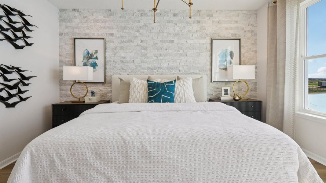 Furnished interior view inside a new home in Isla Mirada, San Antonio (Image 29).