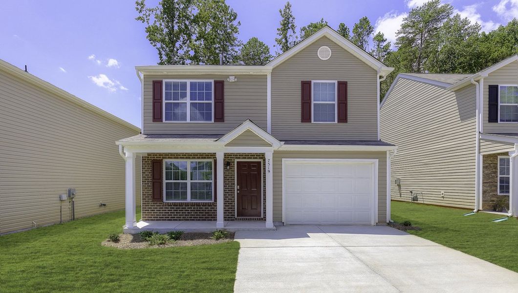 Front exterior of a home in the Brookside Farms - The Meadows community, located in Greer, SC (Image 12).