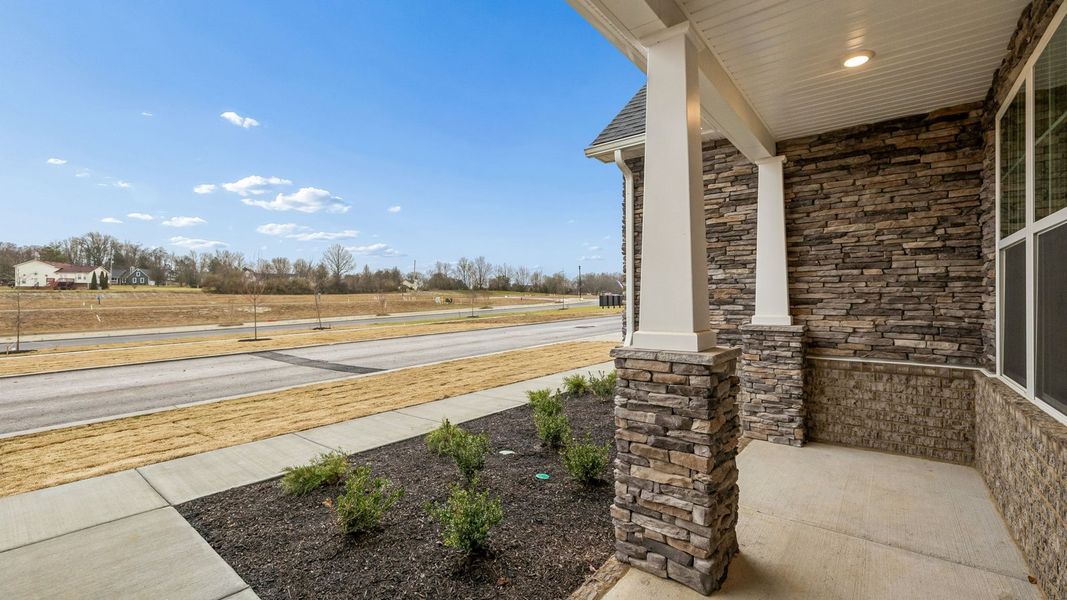 Representative exterior details of a home built from the Tisdale by D.R. Horton in Harvest Point, Spring Hill (Image 4). Representative exterior details of a home built from the Tisdale by D.R. Horton in Harvest Point, Spring Hill (Image 4).
