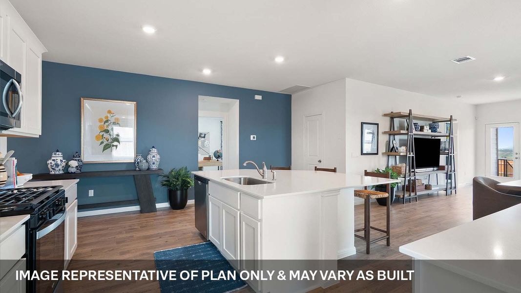 Furnished interior view inside a new home in Monarch Ranch, Manor (Image 9).