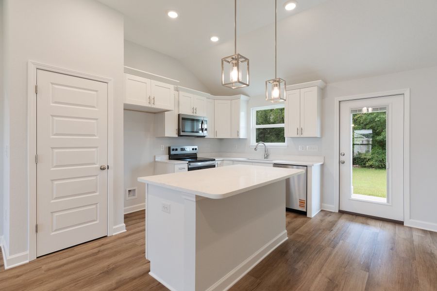 Furnished interior view inside a new home in Southern Charm, Crestview (Image 4). Furnished interior view inside a new home in Southern Charm, Crestview (Image 4).