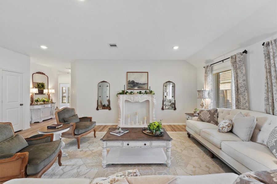 Furnished interior view inside a new home in Sterling Point at Baytown Crossings: Wildflower II Collection, Baytown (Image 5).
