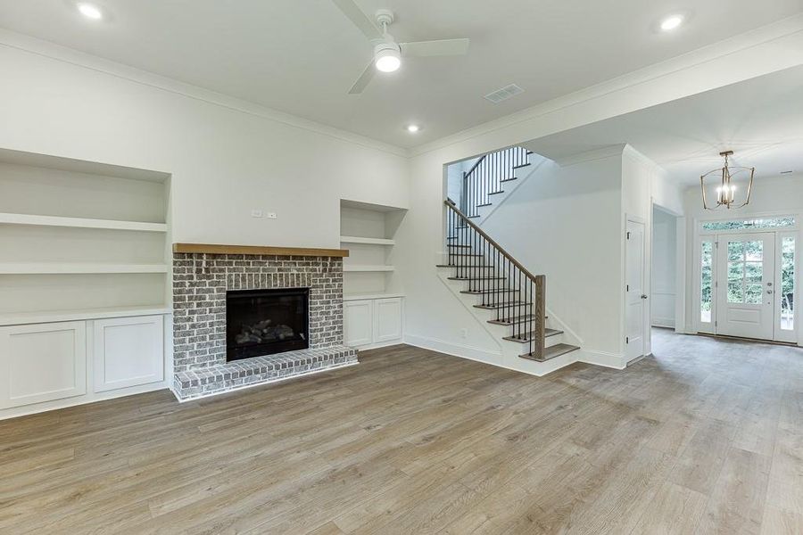 Furnished interior view inside a new home in , Sugar Hill (Image 9). Furnished interior view inside a new home in , Sugar Hill (Image 9).