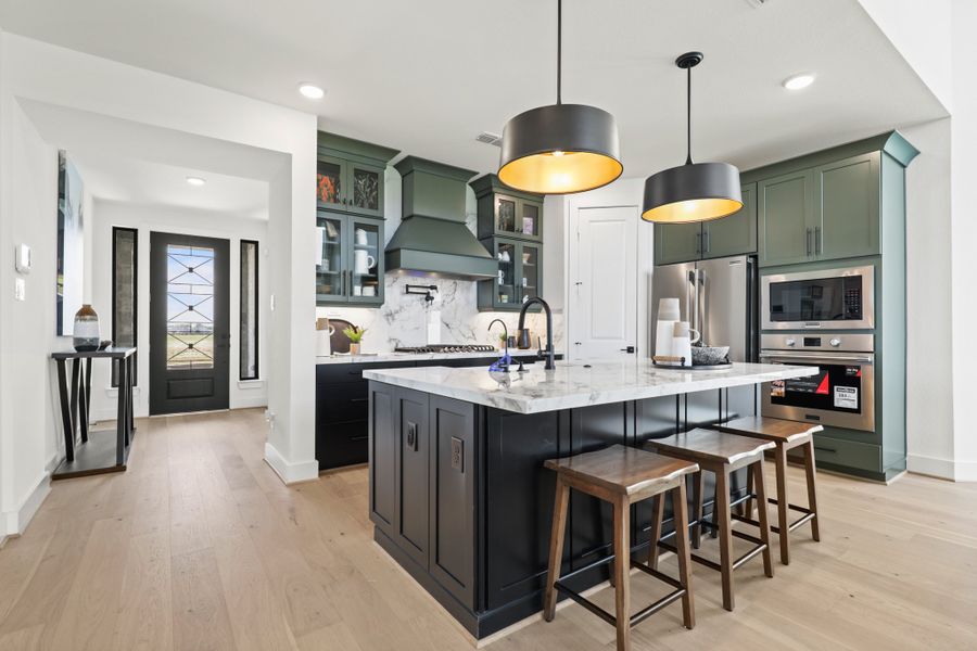 Furnished interior view inside a new home in Harvest Green 50', Richmond (Image 17).