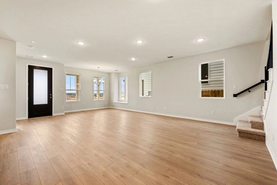 Spacious, unfurnished interior of a new home in The Cottages at Lariat, Liberty Hill (Image 38).