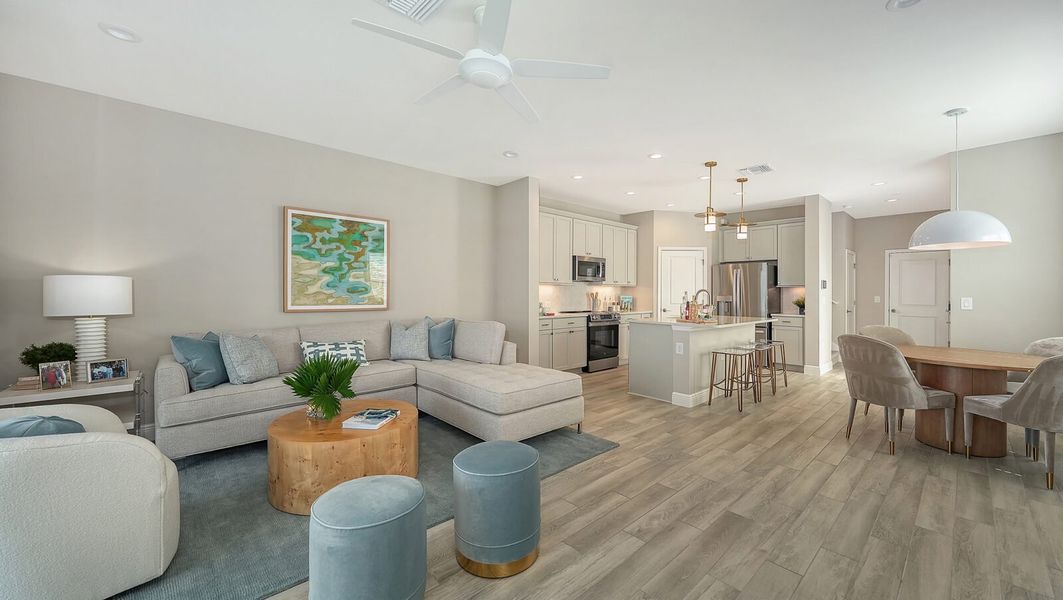 Representative furnished interior of a home built from the Parker by Neal Communities in SkySail, Naples (Image 9).