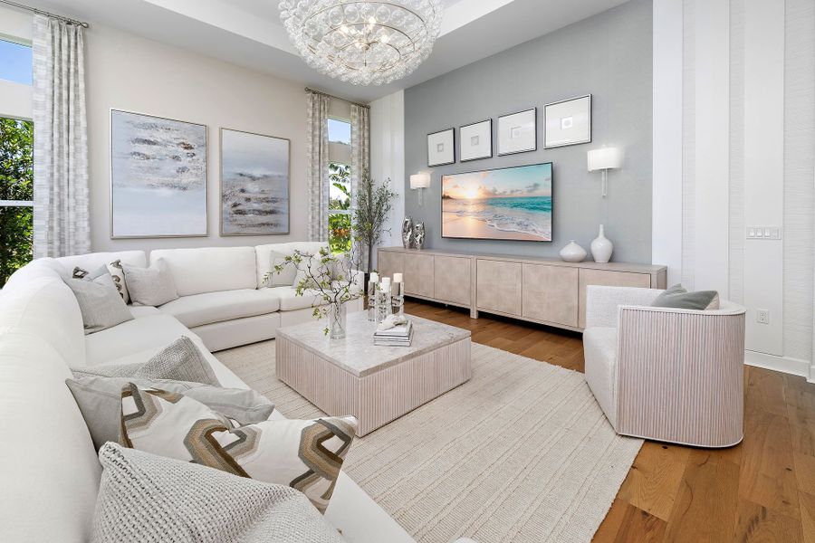 Representative furnished interior of a home built from the Horizon by GL Homes in Valencia Sky (55+), Naples (Image 10).