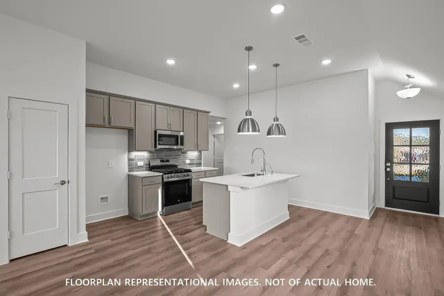 Furnished interior view inside a new home in Lone Star Landing, Montgomery (Image 6). Furnished interior view inside a new home in Lone Star Landing, Montgomery (Image 6).