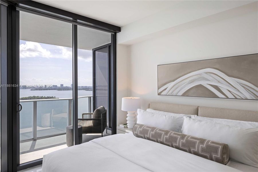 Furnished interior view inside a new home in , Miami (Image 22).