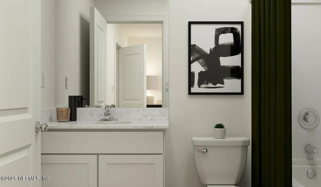 Furnished interior view inside a new home in Oak Hill Village Townhomes, Jacksonville (Image 12).