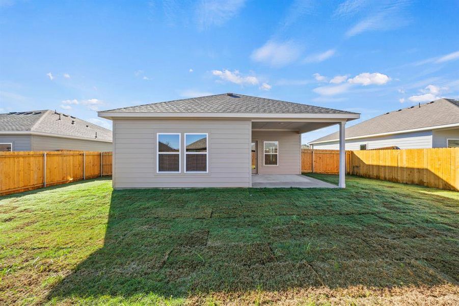 Exterior details and patio area of a home in MiraVerde, Crowley (Image 4).