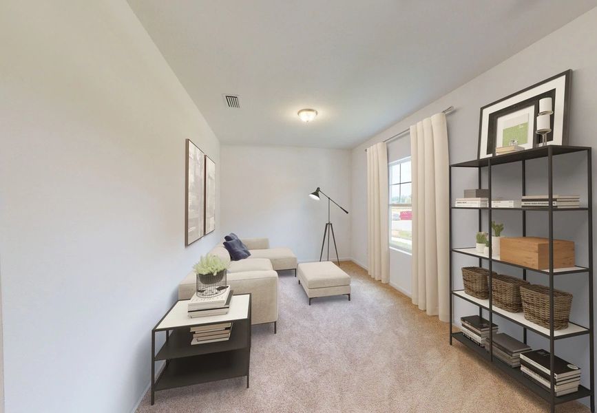 Representative furnished interior of a home built from the Catalina by Starlight Homes in The Meadows, Mebane (Image 6).