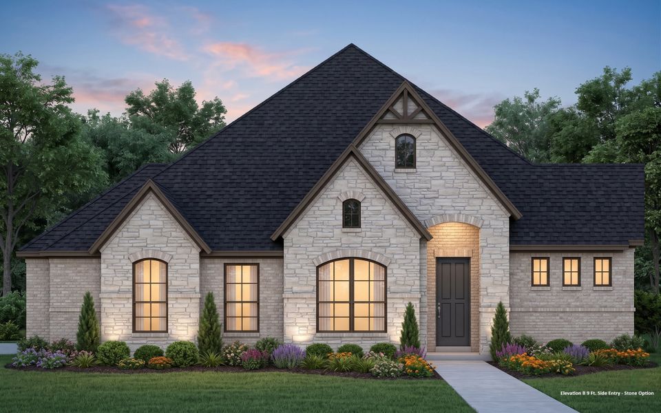 Front exterior of a new home in Chapel Ridge, Waco, TX, highlighting curb appeal (Image 21). Front exterior of a new home in Chapel Ridge, Waco, TX, highlighting curb appeal (Image 21).