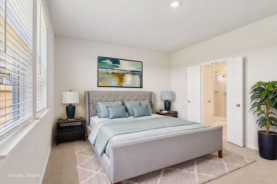 Furnished interior view inside a new home in Granger Pointe - Traditional Series, New Caney (Image 14).