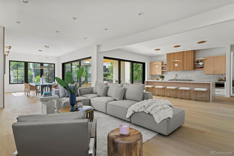 Furnished interior view inside a new home in , Denver (Image 14).