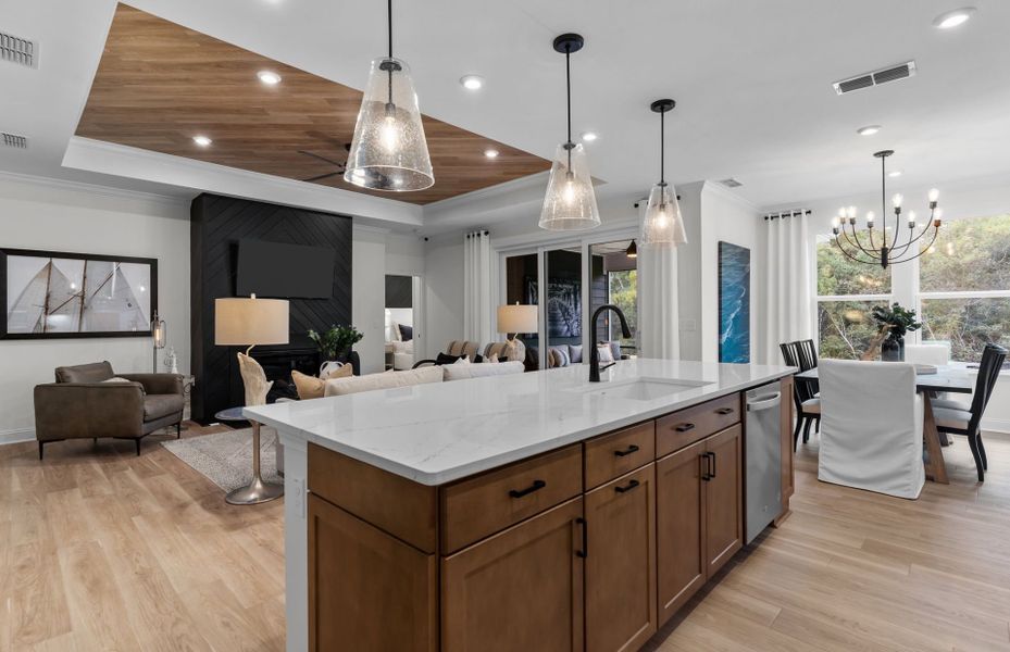 Furnished interior view inside a new home in Del Webb Wilmington at Mallory Creek, Leland (Image 10).