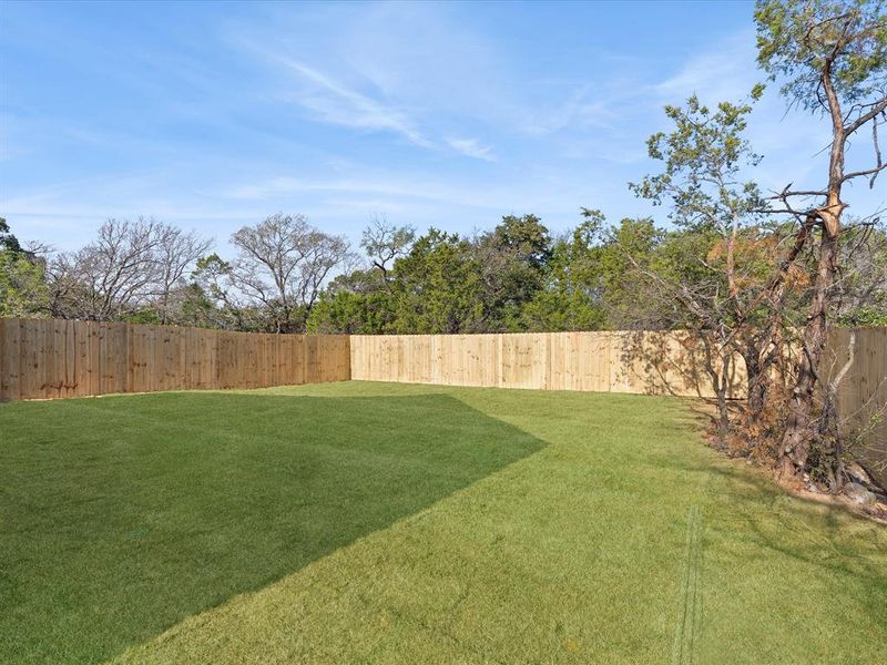 View of fenced backyard View of fenced backyard