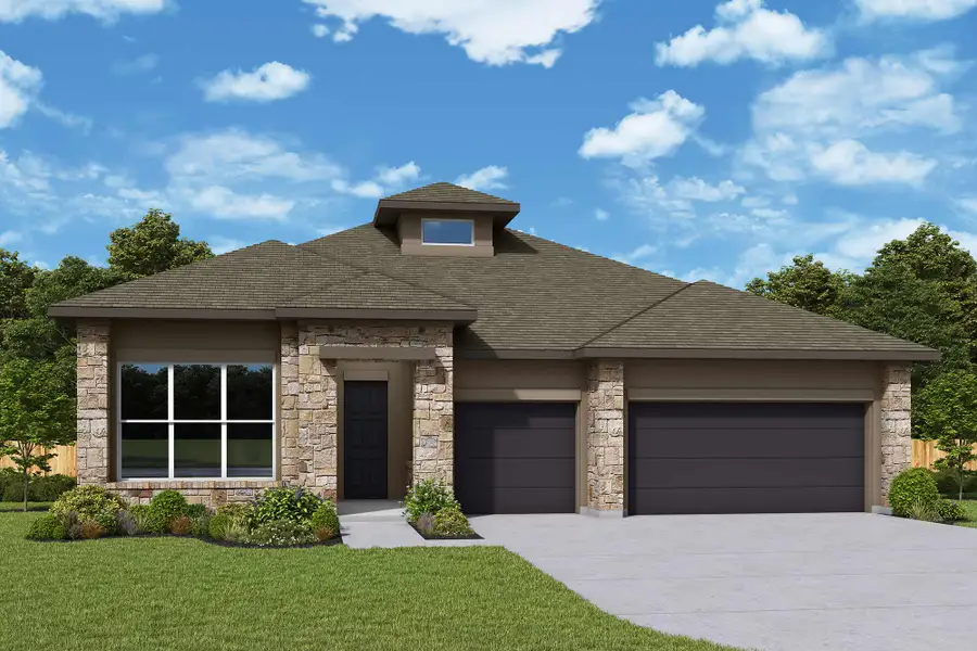 Representative exterior photo of a completed home built from the The Ingram by David Weekley Homes in La Cima, San Marcos, TX (Image 2).
