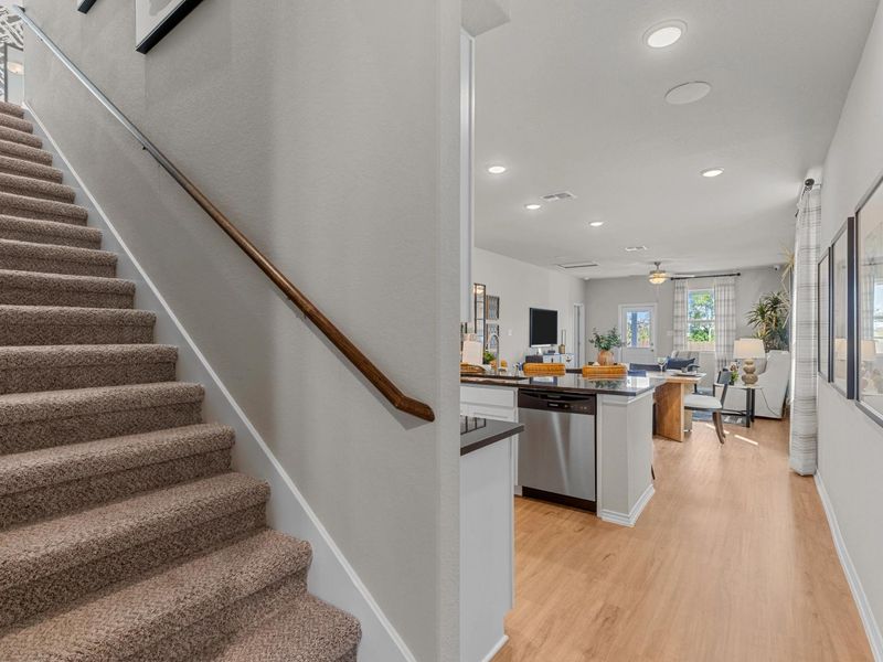Representative furnished interior of a home built from the The Sabine A by Davidson Homes LLC in Agave, San Antonio (Image 8). Representative furnished interior of a home built from the The Sabine A by Davidson Homes LLC in Agave, San Antonio (Image 8).