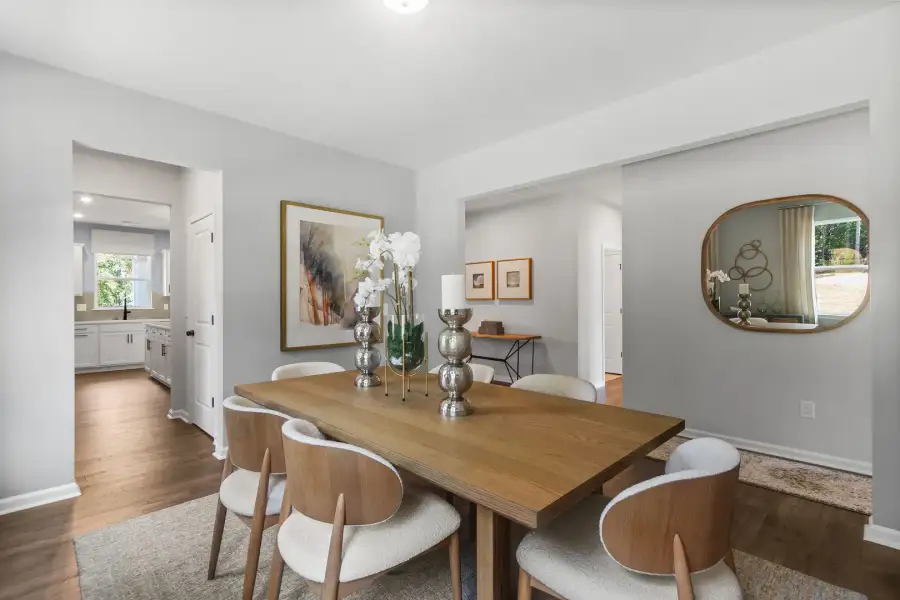 Furnished interior view inside a new home in Bridgeport Single Family Homes, Greenville (Image 9).