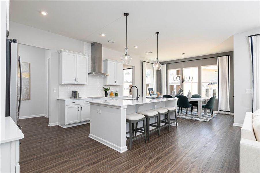 Furnished interior view inside a new home in Madison at Buice Lake, Acworth (Image 13).