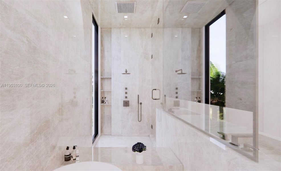 Furnished interior view inside a new home in , Bay Harbor Islands (Image 12). Furnished interior view inside a new home in , Bay Harbor Islands (Image 12).