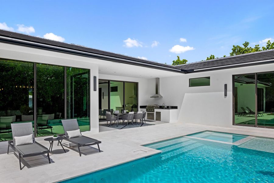 Furnished interior view inside a new home in , Delray Beach (Image 15).