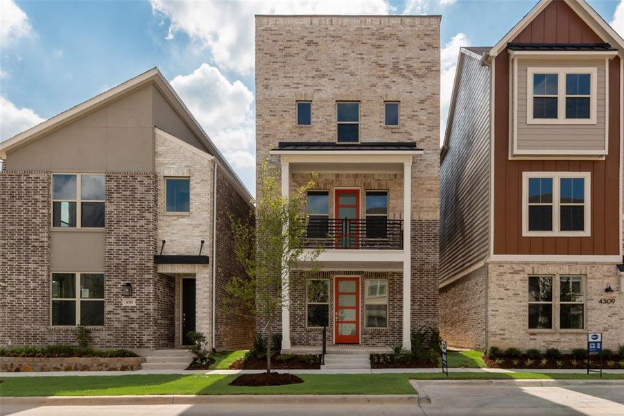 Front exterior of a new home in City Point, North Richland Hills, TX, highlighting curb appeal (Image 2).