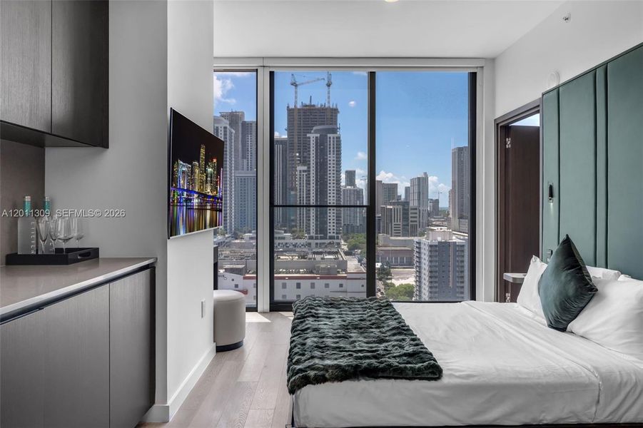 Furnished interior view inside a new home in , Miami (Image 31).