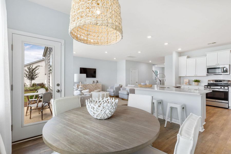 Furnished interior view inside a new home in Sweetgrass at Summers Corner, Summerville (Image 9). Furnished interior view inside a new home in Sweetgrass at Summers Corner, Summerville (Image 9).