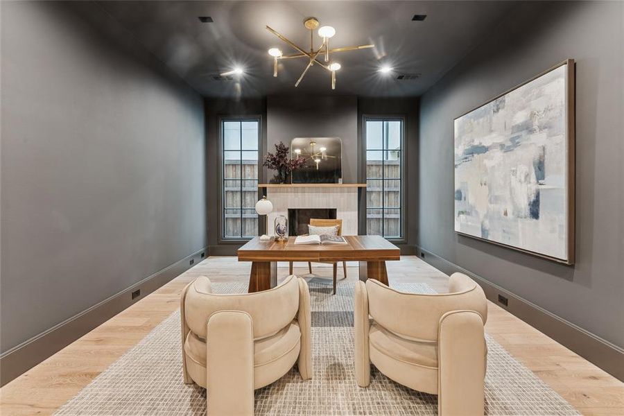 Furnished interior view inside a new home in , Dallas (Image 11). Furnished interior view inside a new home in , Dallas (Image 11).