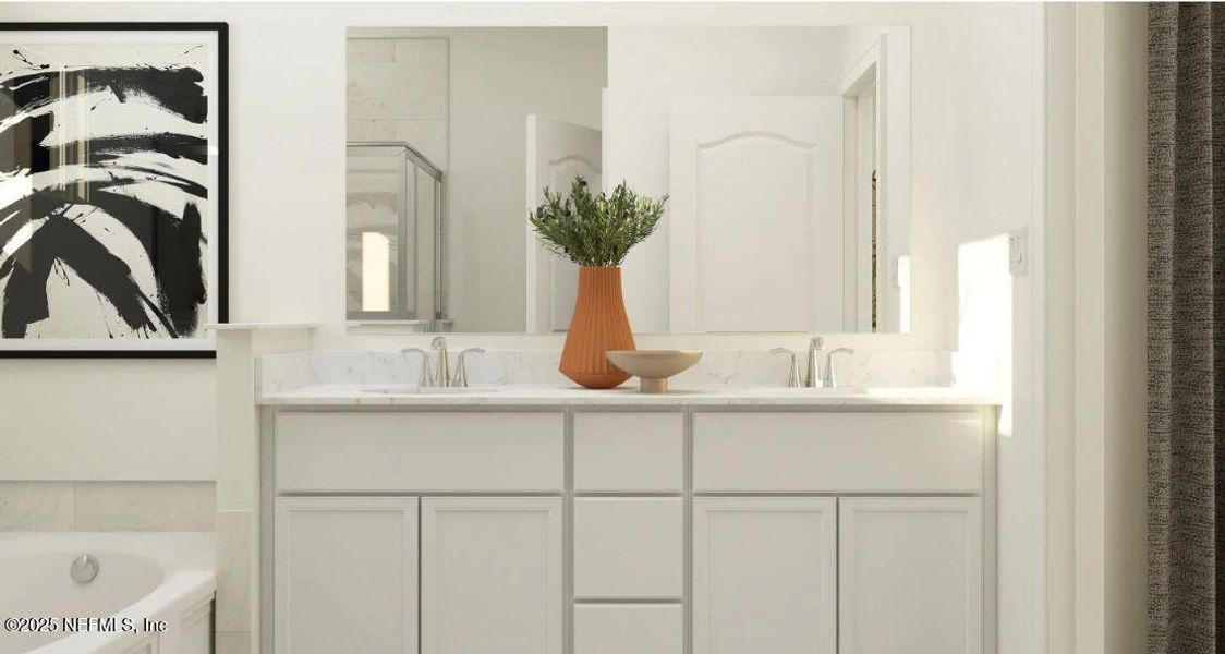 Close-up of interior finishes inside a home in Silver Meadows at SilverLeaf: Silver Meadows 50s, St. Augustine (Image 18).