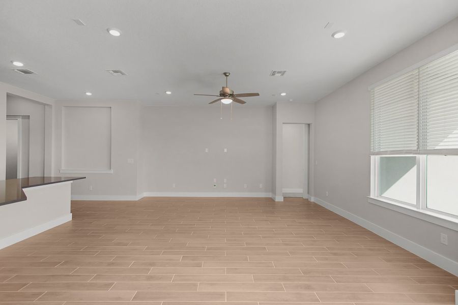 Representative unfurnished interior of a home built from the Lucas by Chesmar Homes in Highland Village, Georgetown (Image 5). Representative unfurnished interior of a home built from the Lucas by Chesmar Homes in Highland Village, Georgetown (Image 5).