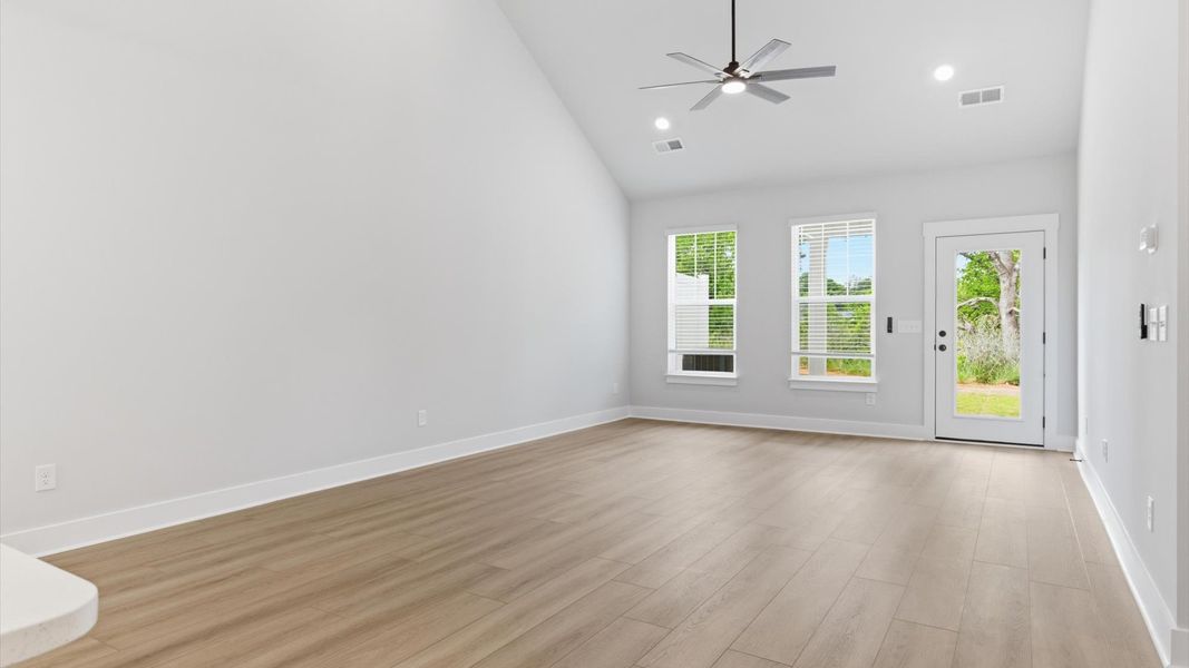 Furnished interior view inside a new home in Village at Midway, Anderson (Image 14).