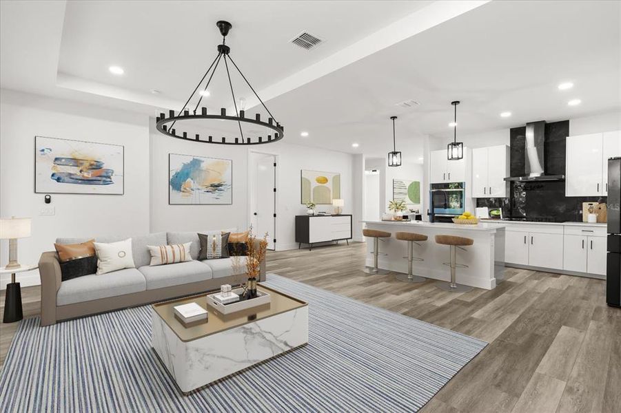 Furnished interior view inside a new home in , Leesburg (Image 6).