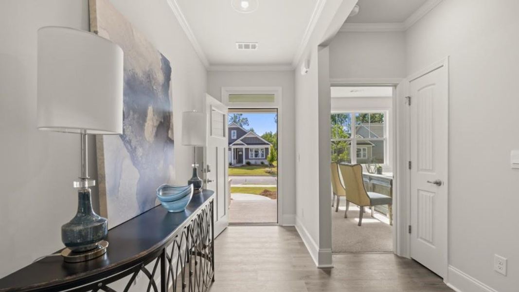 Furnished interior view inside a new home in Hamptons at Riverwood North, Dallas (Image 57).
