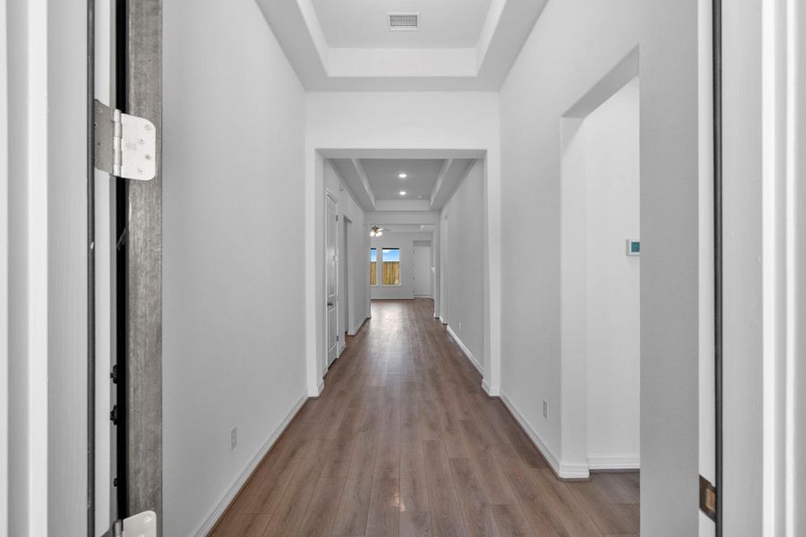 Inviting entryway with a bright, open feel that sets the tone for the home’s thoughtful design.