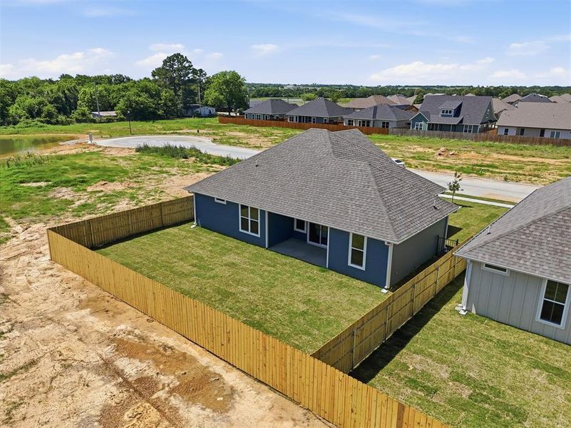 Exterior details and patio area of a home in , Tolar (Image 34).