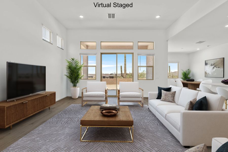 Furnished interior view inside a new home in Saguaro Reserve II, Marana (Image 5).