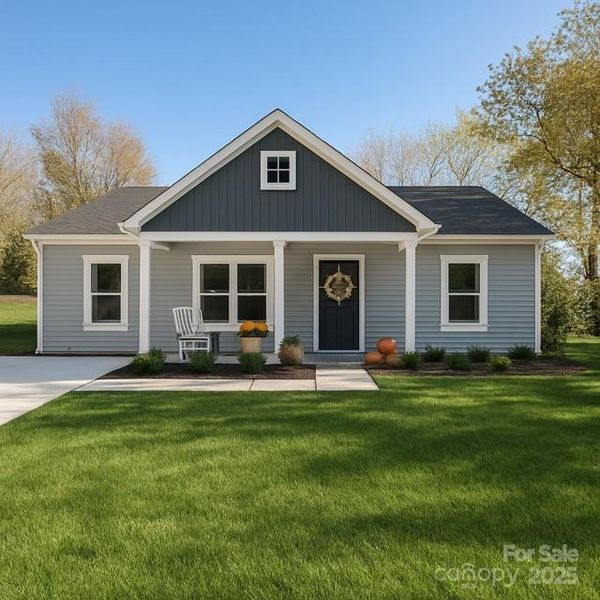 Front exterior of a new home in , Gastonia, NC, highlighting curb appeal (Image 22).