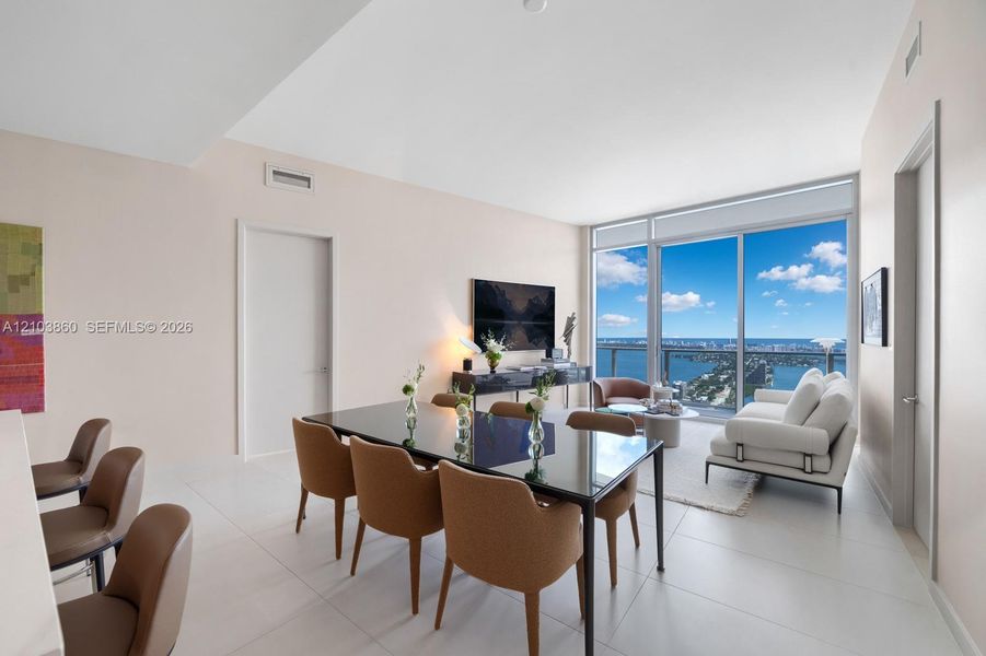 Furnished interior view inside a new home in , Miami (Image 26).