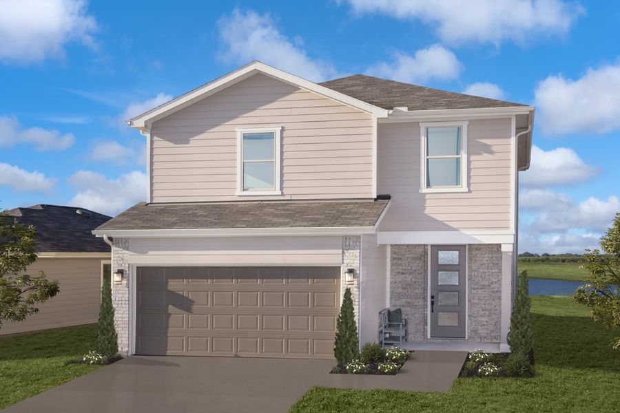 Representative exterior photo of a completed home built from the 2041 Modeled by KB Home in Saddlebrook Trails, Beasley, TX (Image 12).