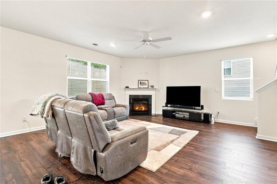 Furnished interior view inside a new home in The Enclave at Flat Rock Hills, Stonecrest (Image 13). Furnished interior view inside a new home in The Enclave at Flat Rock Hills, Stonecrest (Image 13).