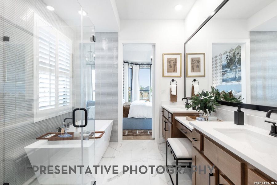 Furnished interior view inside a new home in Davis Ranch, San Antonio (Image 21).