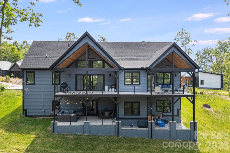Exterior details and patio area of a home in , Hendersonville (Image 28).