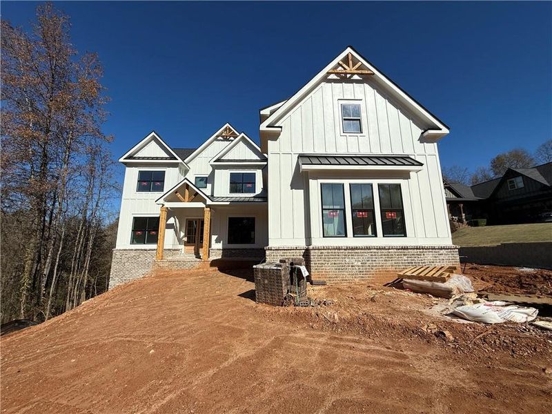 In-progress construction of a new home in , Hoschton, GA (Image 38).