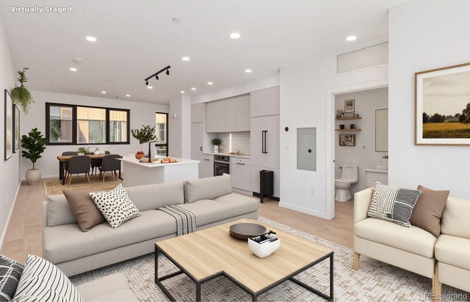 Furnished interior view inside a new home in , Denver (Image 9). Furnished interior view inside a new home in , Denver (Image 9).